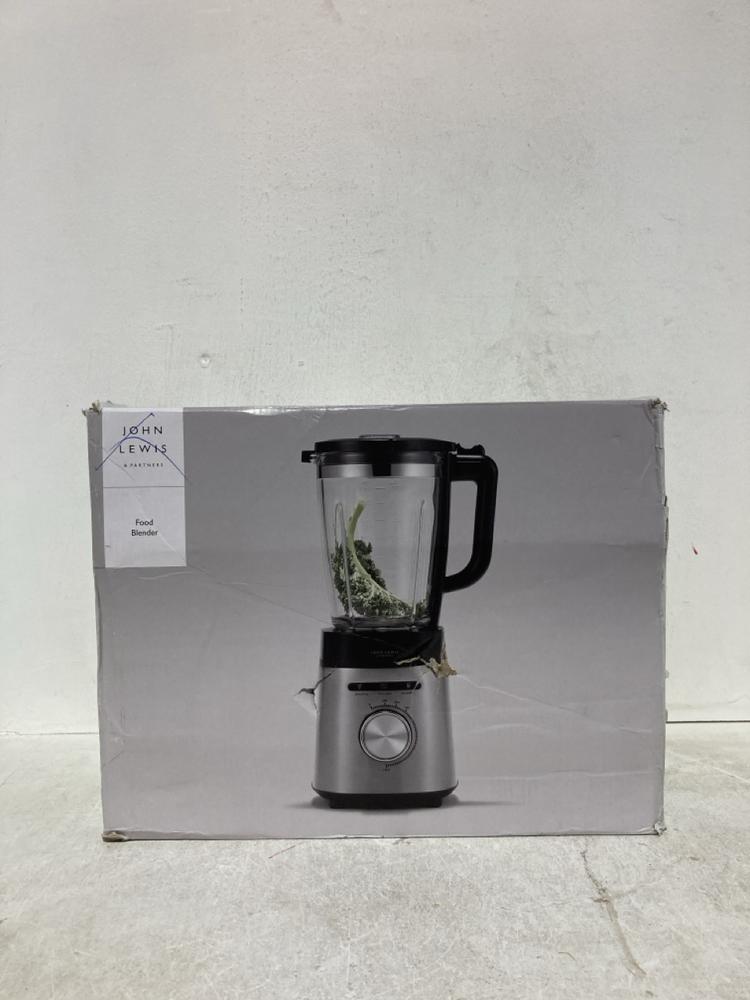 Lot 102  
            Birmingham SR107 - Parcel Delivery Only 

                
JOHN LEWIS & PARTNERS 1.75L FOOD BLENDER