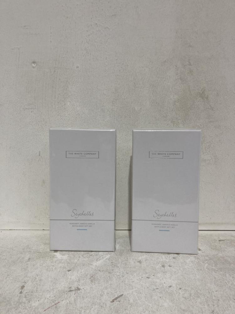 Lot 1041  
            Birmingham SR107 - Parcel Delivery Only 

                
2 X ASSORTED BEAUTY PRODUCTS TO INCLUDE THE WHITE COMPANY SEYCHELLES BATH BODY GI...