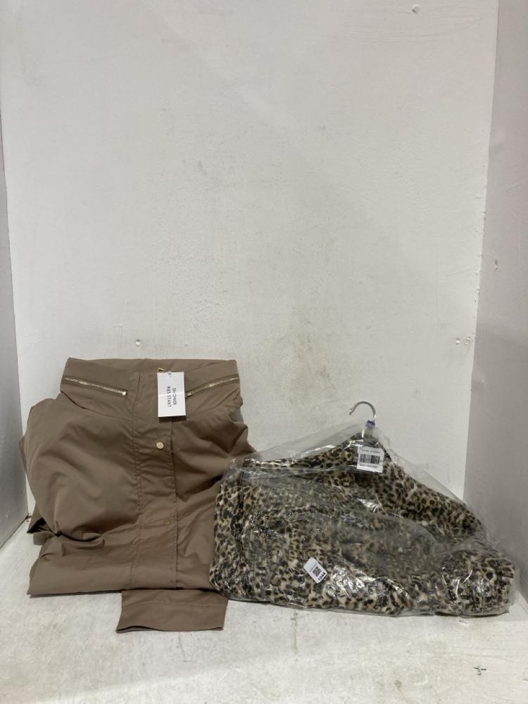 Lot 1044  
            Birmingham SR107 - Parcel Delivery Only 

                
2 X WOMENS CLOTHING TO INCLUDE LEOPARD PRINT BLOUSE SIZE 18