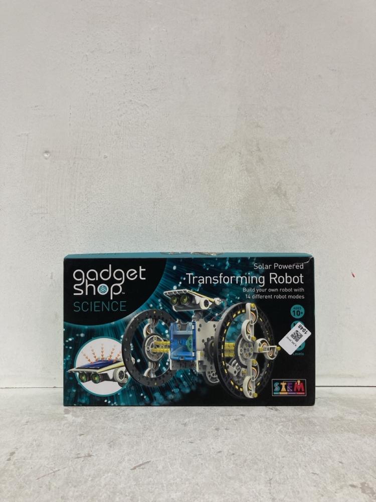Lot 1048  
            Birmingham SR107 - Parcel Delivery Only 

                
SOLAR POWERED TRANSFORMING ROBOT