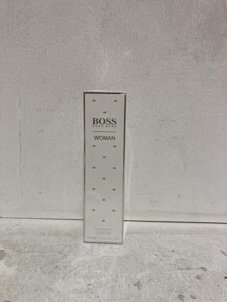 Lot 1056  
            Birmingham SR107 - Parcel Delivery Only 

                
HUGO BOSS WOMAN EAU DE TOILETTE NATURAL SPRAY 75ML