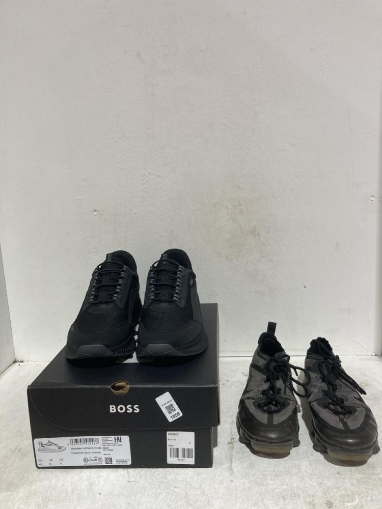 Lot 1059  
            Birmingham SR107 - Parcel Delivery Only 

                
2 X ASSORTED TRAINERS TO INCLUDE BOSS TRAINERS SIZE UK 8