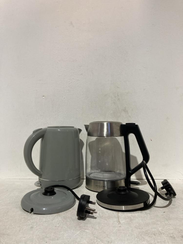 Lot 105  
            Birmingham SR107 - Parcel Delivery Only 

                
JOHN LEWIS & PARTNERS 2 X KETTLE TO INCLUDE GLASS KETTLE 1.7L