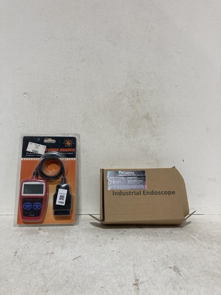 Lot 1089  
            Birmingham SR107 - Parcel Delivery Only 

                
ASSORTED CAR ITEMS TO INCLUDE OBDII CODE READER