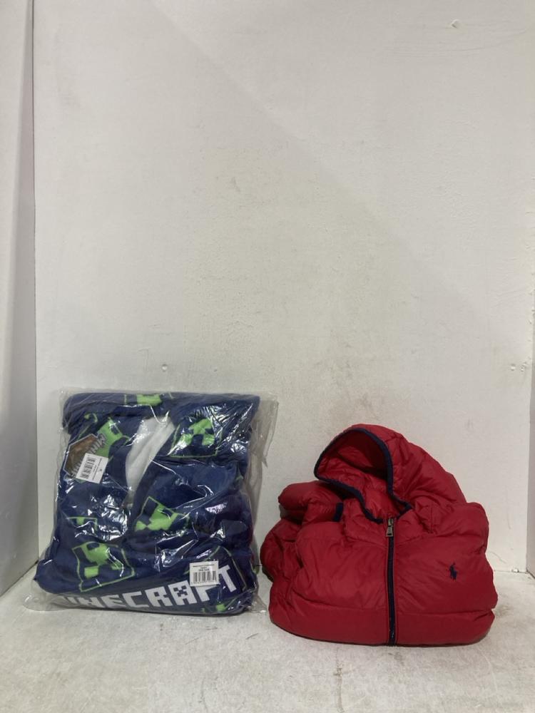 Lot 1091  
            Birmingham SR107 - Parcel Delivery Only 

                
ASSORTED BOYS CLOTHING TO INCLUDE MINECRAFT OVERSIZED HOODIE ONE SIZE