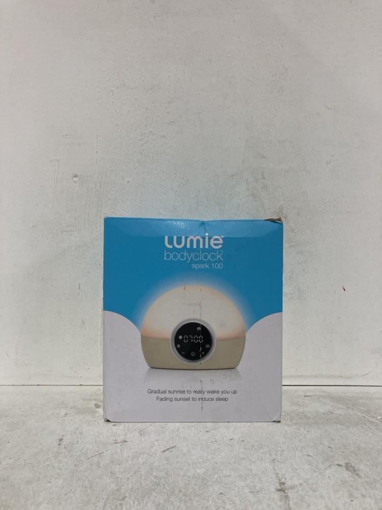 Lot 1095  
            Birmingham SR107 - Parcel Delivery Only 

                
LUMIE BODY CLOCK SPARK 100 WHITE
