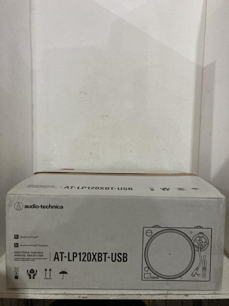 Lot 10  
            Birmingham SR107 - Parcel Delivery Only 

                
AUDIO-TECHNICA LP120XBT-USB ORIGINAL RRP £299