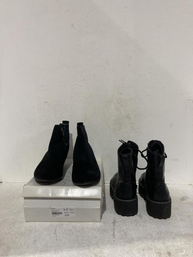 Lot 1100  
            Birmingham SR107 - Parcel Delivery Only 

                
ASSORTED WOMEN'S FOOTWEAR TO INCLUDE TOPSHOP ADIOS BLACK LOW BOOT