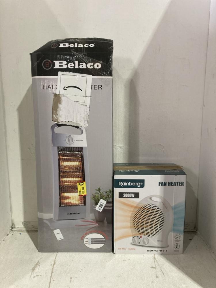 Lot 1105  
            Birmingham SR107 - Parcel Delivery Only 

                
ASSORTED HEATING PRODUCTS TO INCLUDE BELACO HALOGEN HEATER WITH 3 EXTRA HALOGEN T...