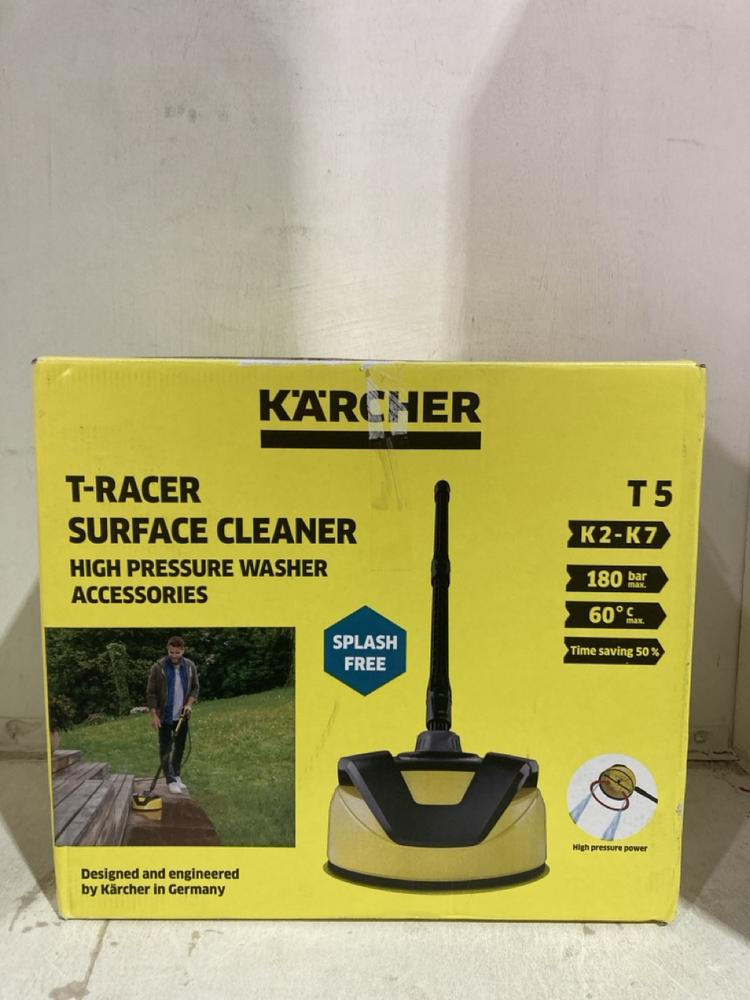 Lot 1112  
            Birmingham SR107 - Parcel Delivery Only 

                
KARCHER T RACER SURFACE CLEANER HIGH PRESSURE WASHER ACCESSORIES