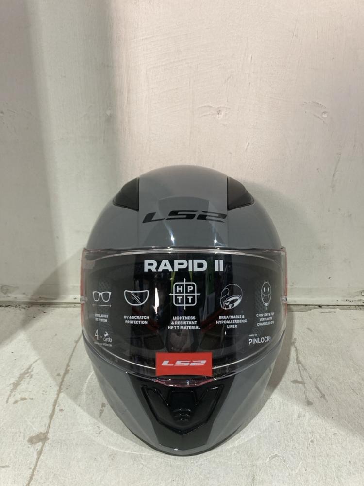 Lot 1127  
            Birmingham SR107 - Parcel Delivery Only 

                
LS2 GREY MOTORCYCLE HELMET SIZE XL