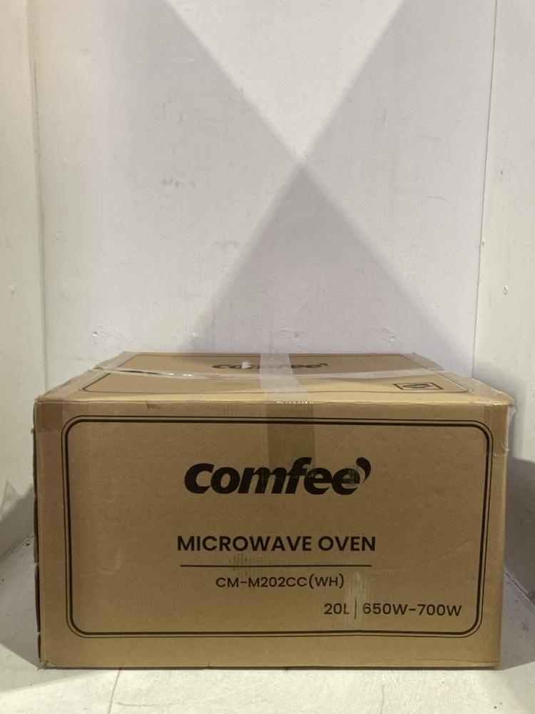 Lot 1131  
            Birmingham SR107 - Parcel Delivery Only 

                
COMFEE 20L WHITE 700W MICROWAVE OVEN