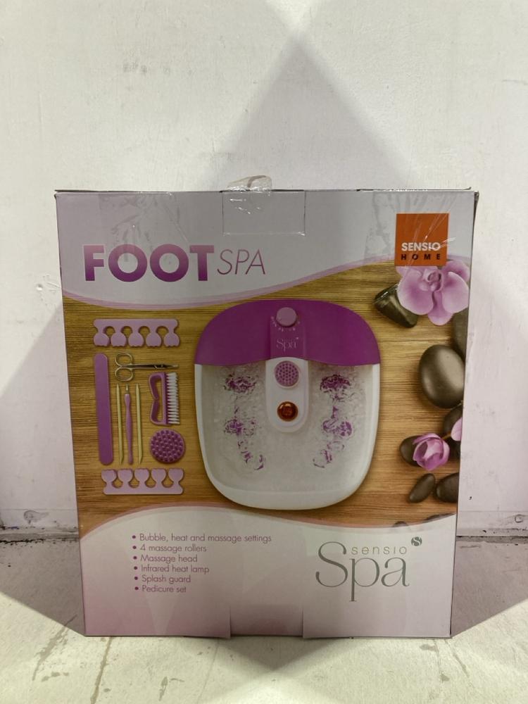Lot 1136  
            Birmingham SR107 - Parcel Delivery Only 

                
SENSIO HOME PEDICURE SET AND HOME FOOT SPA