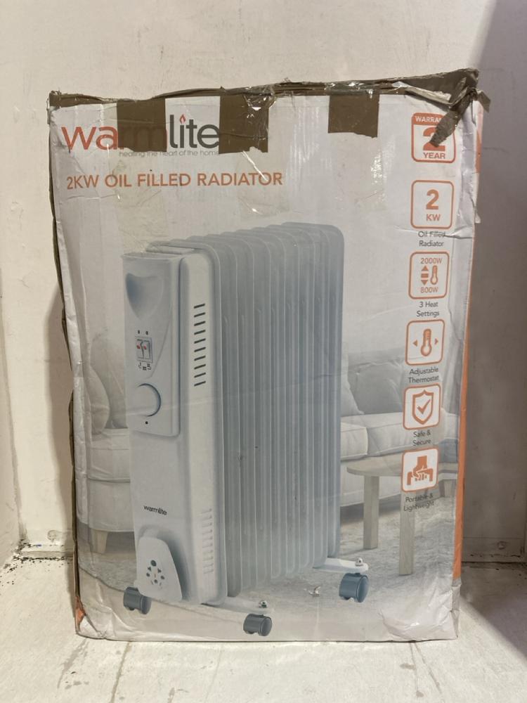 Lot 1149  
            Birmingham SR107 - Parcel Delivery Only 

                
WARMLITE 1.5KW OIL FILLED RADIATOR WHITE 3 HEAT SETTING
