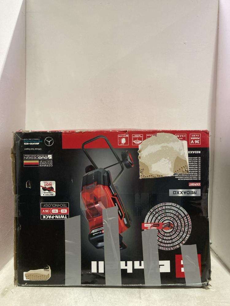 Lot 1165  
            Birmingham SR107 - Parcel Delivery Only 

                
EINHELL REDAXXO 36/25 - CORDLESS KNIFE SHREDDER 36V