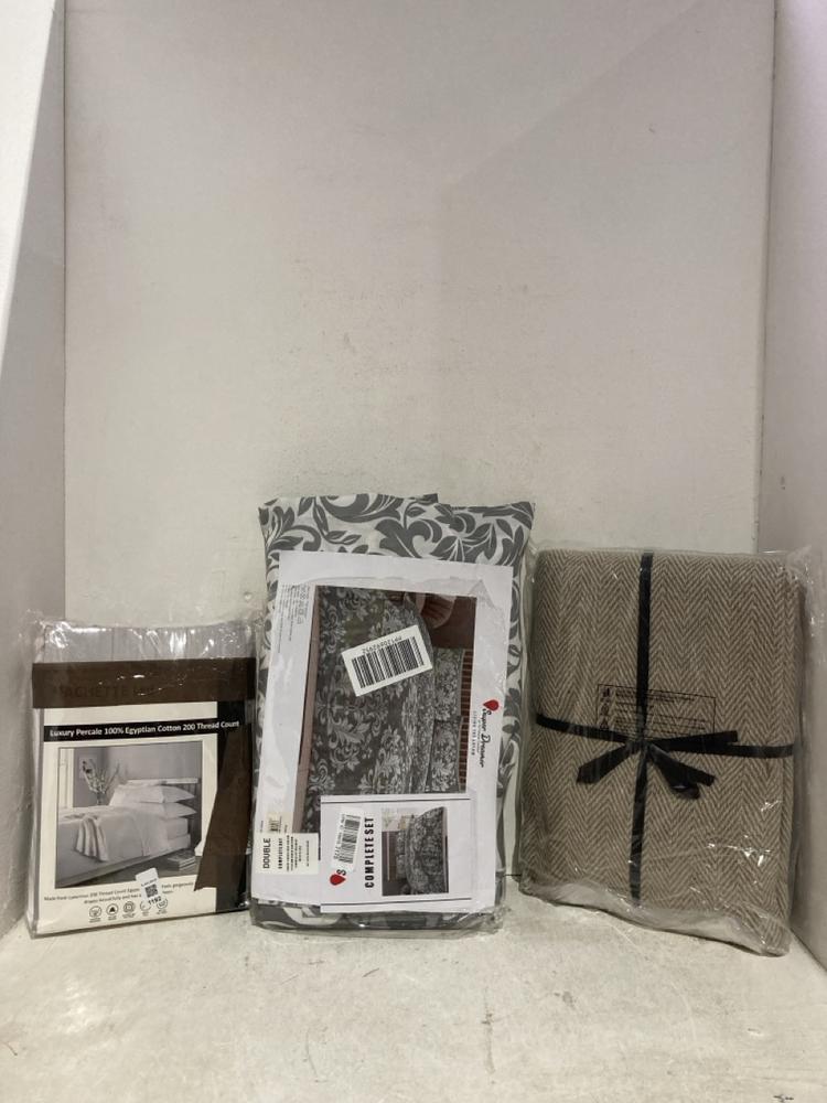 Lot 1192  
            Birmingham SR107 - Parcel Delivery Only 

                
ASSORTED LINEN TO INCLUDE EMMA BARCLAY HERRINGBONE THROW SIZE 127CMX152CM