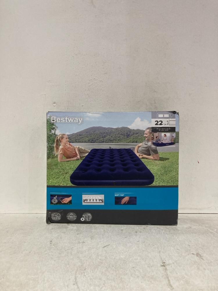 Lot 1193  
            Birmingham SR107 - Parcel Delivery Only 

                
BESTWAY FULL AIR MATTRESS DESIGNED FOR OUTDOOR AND INDOOR USE
