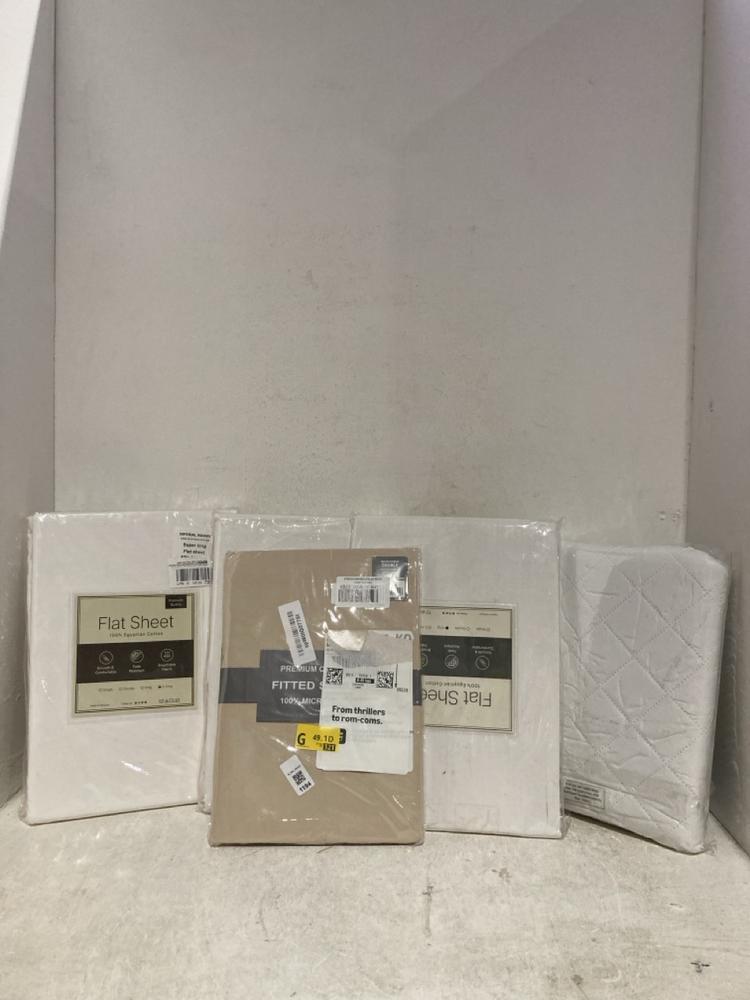 Lot 1194  
            Birmingham SR107 - Parcel Delivery Only 

                
ASSORTED LINEN TO INCLUDE MICROFIBRE FITTED SHEET DOUBLE