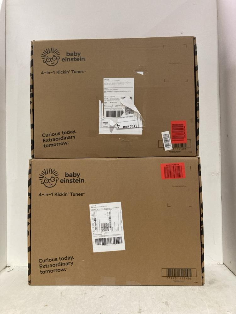 Lot 1196  
            Birmingham SR107 - Parcel Delivery Only 

                
BABY EINSTEIN 4IN1 KICKIN TUNES MUSIC & LANGUAGE DISCOVERY GYM X 2
