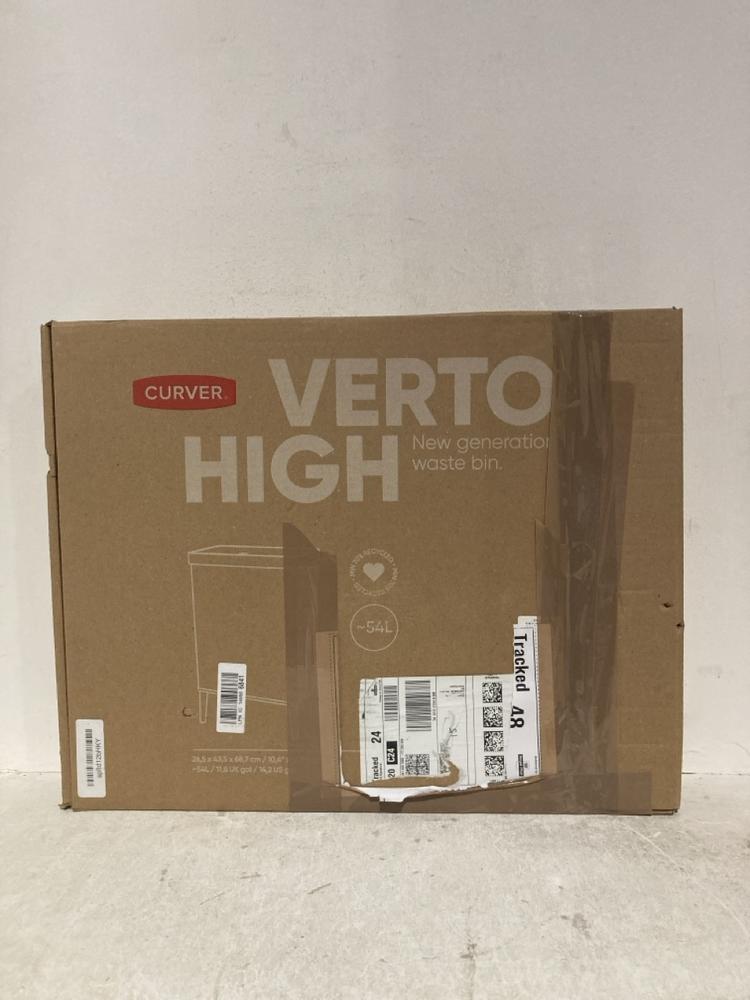 Lot 1198  
            Birmingham SR107 - Parcel Delivery Only 

                
CURVER VERTO HIGH NEW GENERATION WASTE BIN 54L