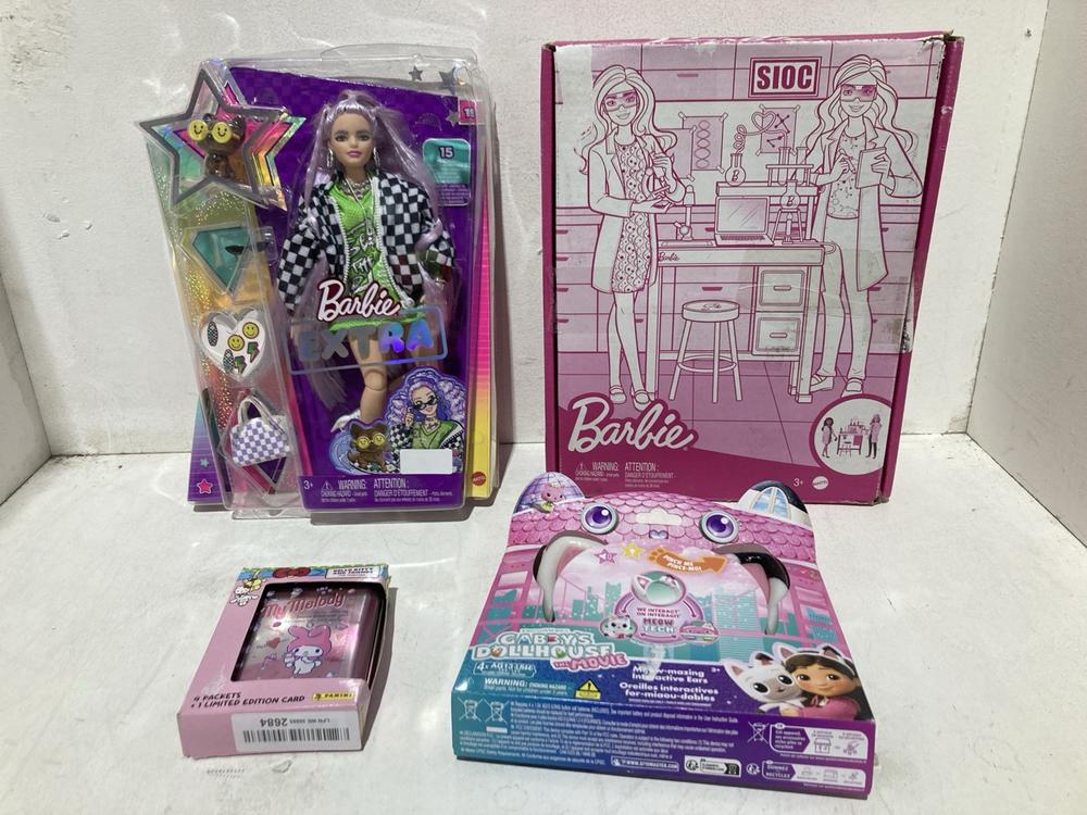Lot 1205  
            Birmingham SR107 - Parcel Delivery Only 

                
4 X ITEMS TO INCLUDE GABBYS DOLLHOUSE THE MOVIE MEOW-MAZING EARS