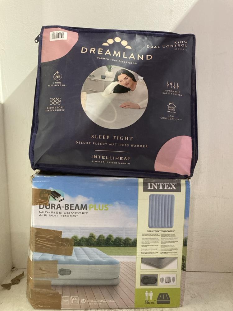 Lot 1219  
            Birmingham SR107 - Parcel Delivery Only 

                
2 X ITEMS TO INCLUDE DREAMLAND ELECTRIC BLANKET