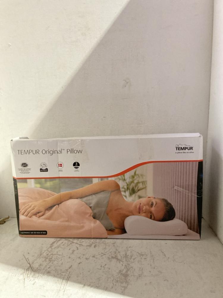 Lot 1220  
            Birmingham SR107 - Parcel Delivery Only 

                
TEMPUR THE ORIGINAL PILLOW