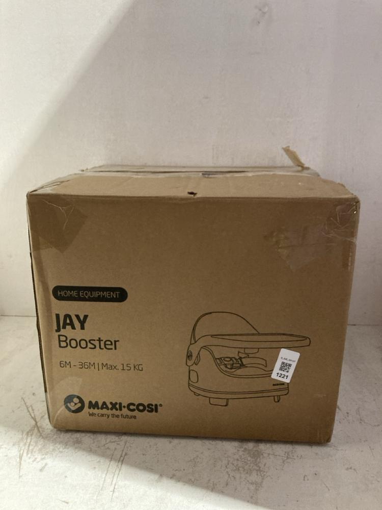 Lot 1221  
            Birmingham SR107 - Parcel Delivery Only 

                
MAXI-COSI JAY BOOSTER 6M-36M