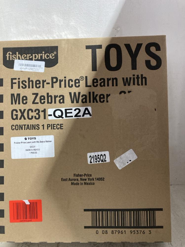 Lot 1223  
            Birmingham SR107 - Parcel Delivery Only 

                
FISHER-PRICE LEARN WITH ME ZEBRA WALKER