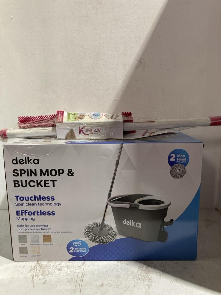 Lot 1229  
            Birmingham SR107 - Parcel Delivery Only 

                
2 X ITEMS TO INCLUDE DELKA SPIN MOP & BUCKET