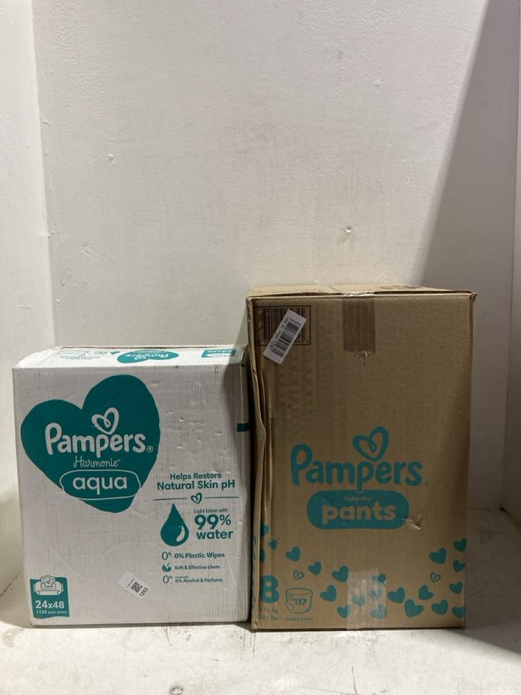 Lot 1253  
            Birmingham SR107 - Parcel Delivery Only 

                
2 X ITEMS TO INCLUDE PAMPERS PANTS SIZE 8 QTY 117
