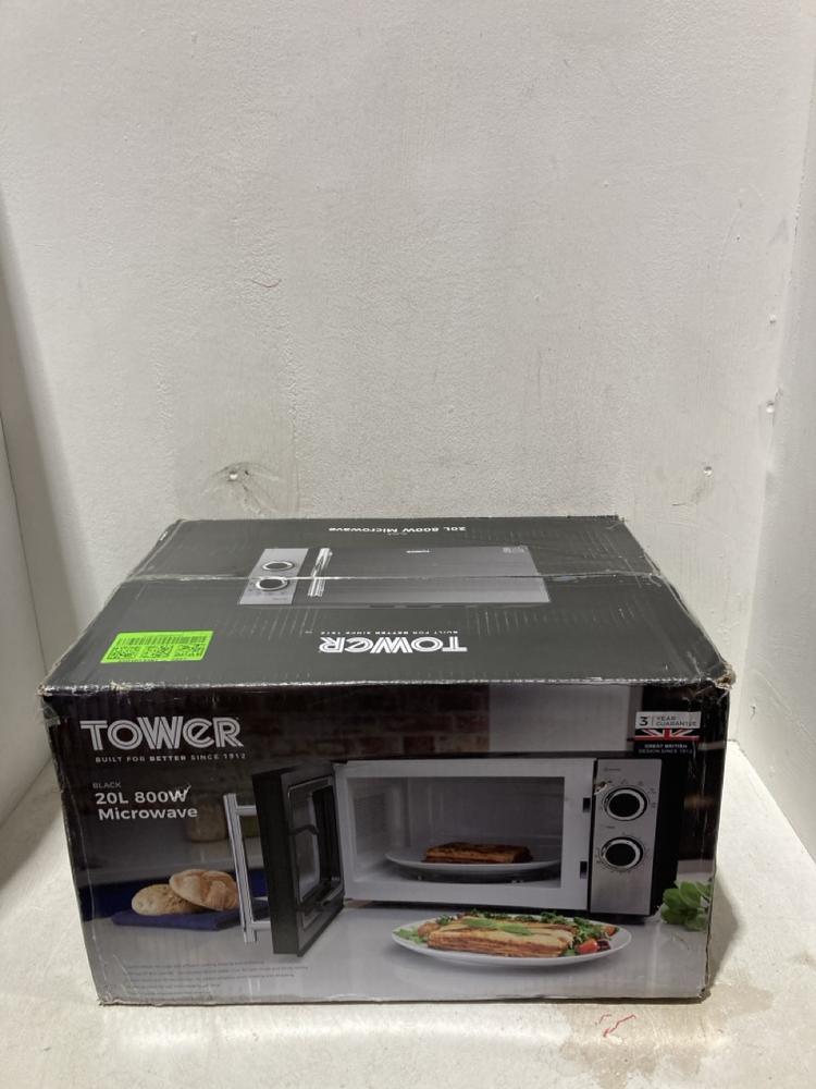Lot 1261  
            Birmingham SR107 - Parcel Delivery Only 

                
TOWER 20L 800W MICROWAVE