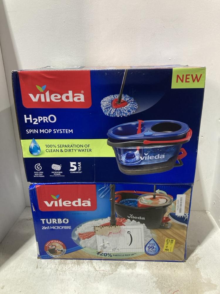 Lot 1270  
            Birmingham SR107 - Parcel Delivery Only 

                
2 X VILEDA ITEMS TO INCLUDE VILEDA H2PRO SPIN MOP SYSTEM