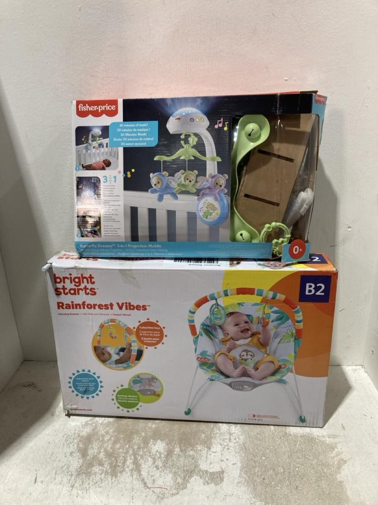 Lot 1275  
            Birmingham SR107 - Parcel Delivery Only 

                
2 X ITEMS TO INCLUDE BRIGHT STARTS BOUNCER