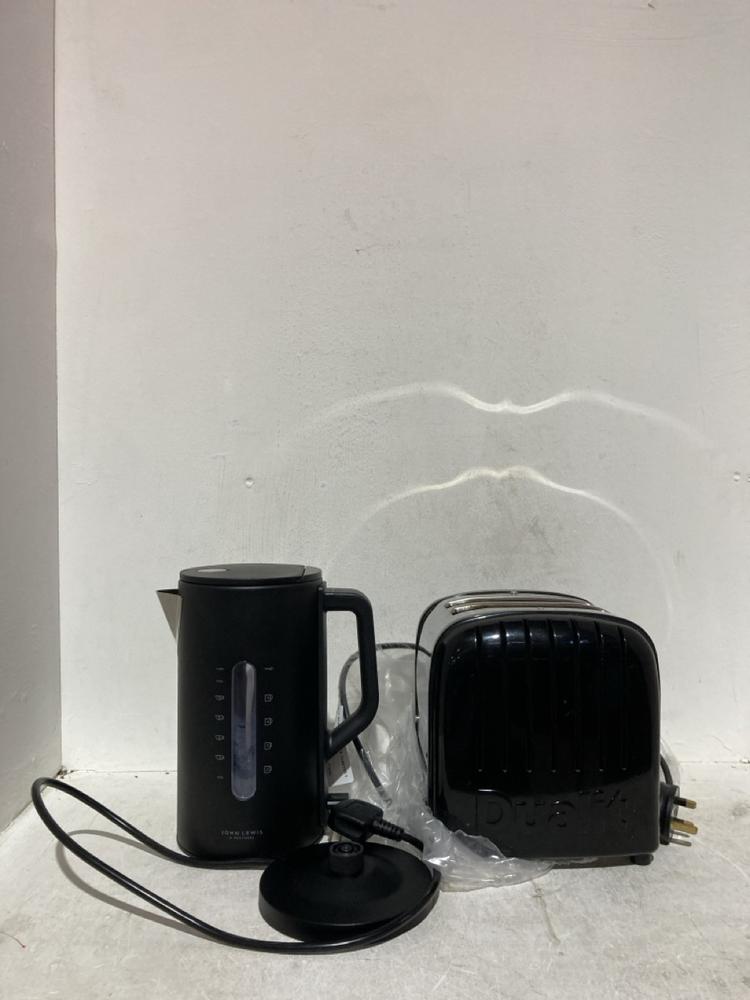 Lot 127  
            Birmingham SR107 - Parcel Delivery Only 

                
JOHN LEWIS & PARTNERS KITCHENWARE TO INCLUDE BLACK SIMPLICITY KETTLE