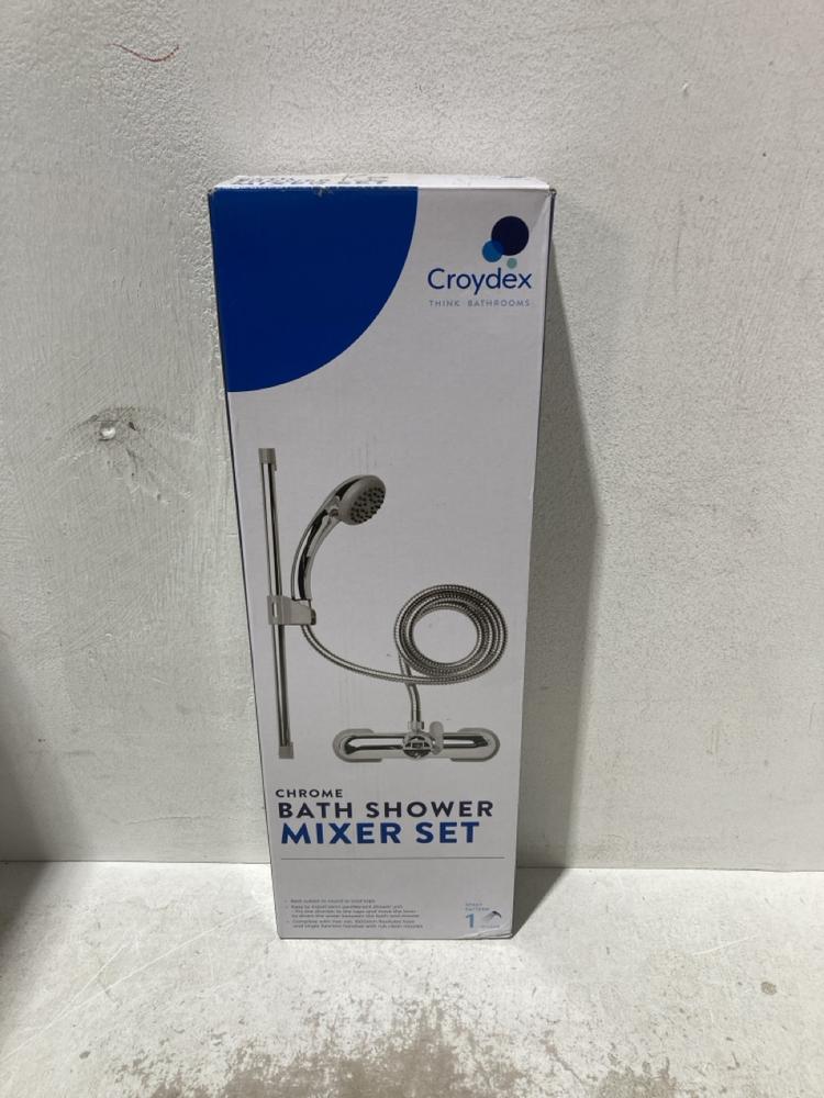 Lot 1282  
            Birmingham SR107 - Parcel Delivery Only 

                
CROYDEX CHROME BATH SHOWER MIXER SET