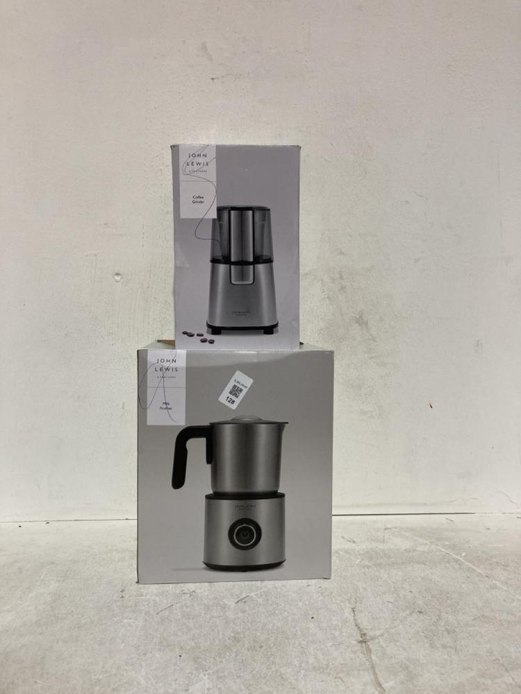 Lot 128  
            Birmingham SR107 - Parcel Delivery Only 

                
JOHN LEWIS & PARTNERS KITCHENWARE ITEMS TO INCLUDE COFFEE GRINDER STRAINER