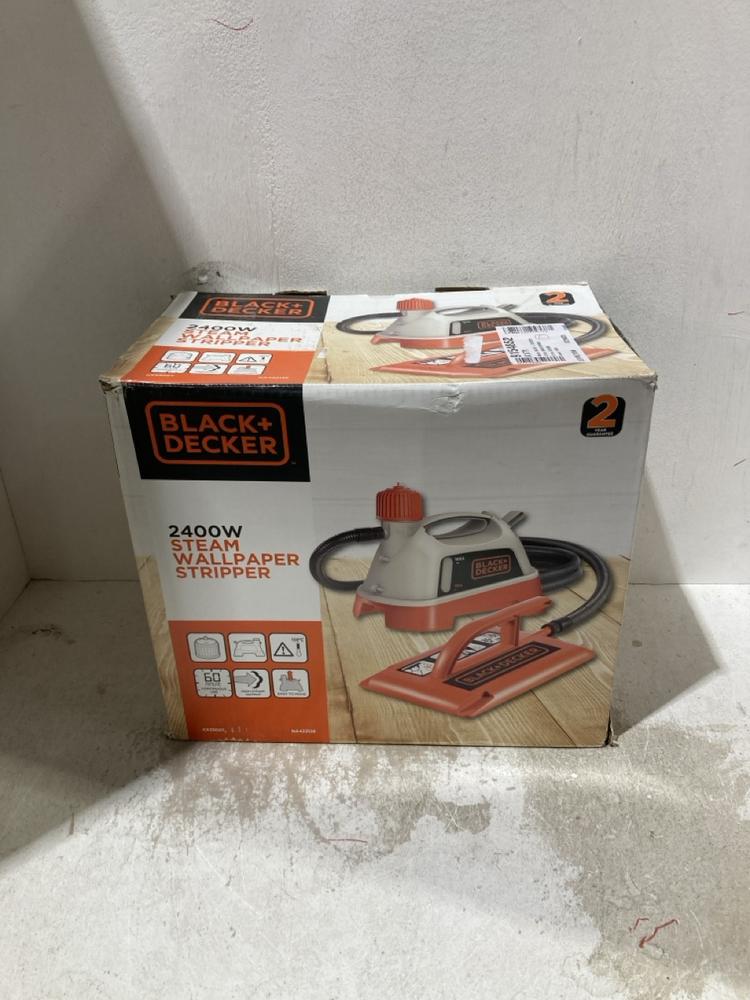 Lot 1296  
            Birmingham SR107 - Parcel Delivery Only 

                
BLACK + DECKER 2400W STEAM WALLPAPER STRIPPER