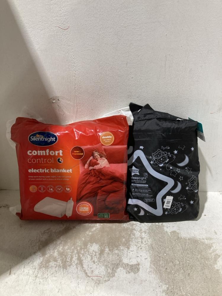 Lot 1300  
            Birmingham SR107 - Parcel Delivery Only 

                
2 X ITEMS TO INCLUDE SILENTNIGHT COMFORT CONTROL ELECTRIC BLANKET