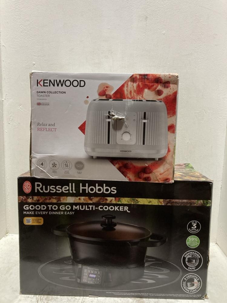Lot 1326  
            Birmingham SR107 - Parcel Delivery Only 

                
2 X ITEMS TO INCLUDE KENWOOD 4 SLICE TOASTER