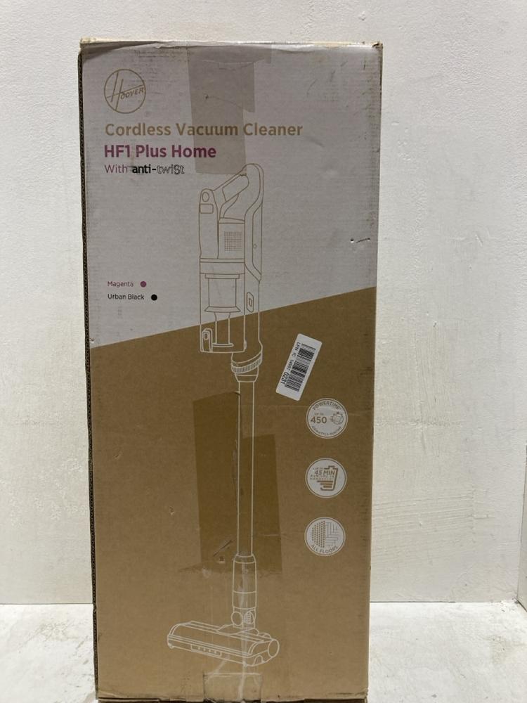 Lot 1334  
            Birmingham SR107 - Parcel Delivery Only 

                
HOOVER CORDLESS HF1 PLUS HOME VACUUM CLEANER