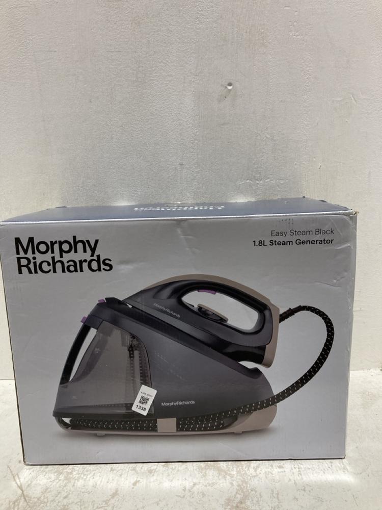 Lot 1338  
            Birmingham SR107 - Parcel Delivery Only 

                
MORPHY RICHARDS STEAM GENERATOR IRON