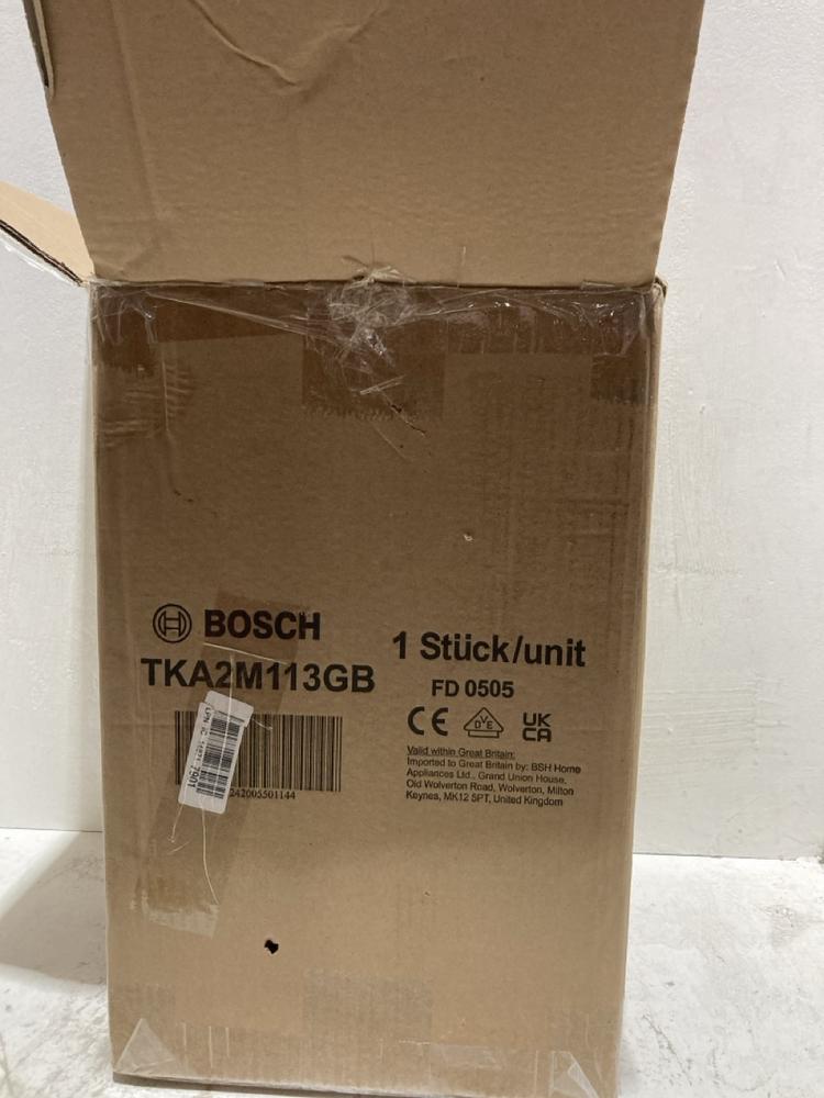 Lot 1343  
            Birmingham SR107 - Parcel Delivery Only 

                
BOSCH MY FILTER COFFEE MACHINE