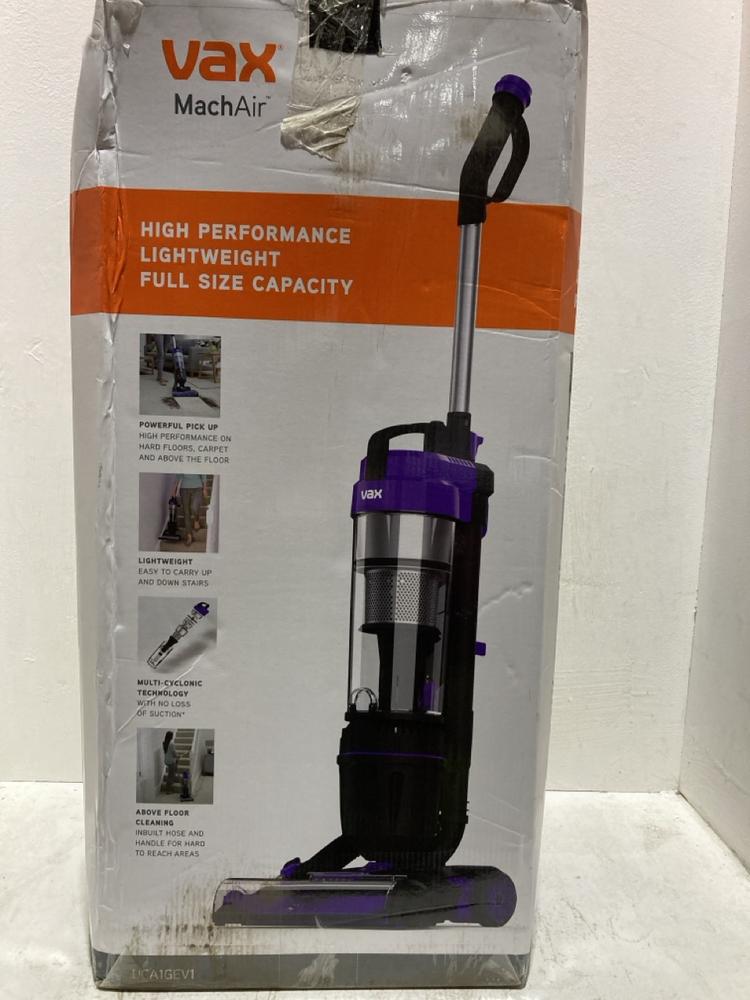 Lot 1346  
            Birmingham SR107 - Parcel Delivery Only 

                
VAX MACH AIR VACUUM CLEANER