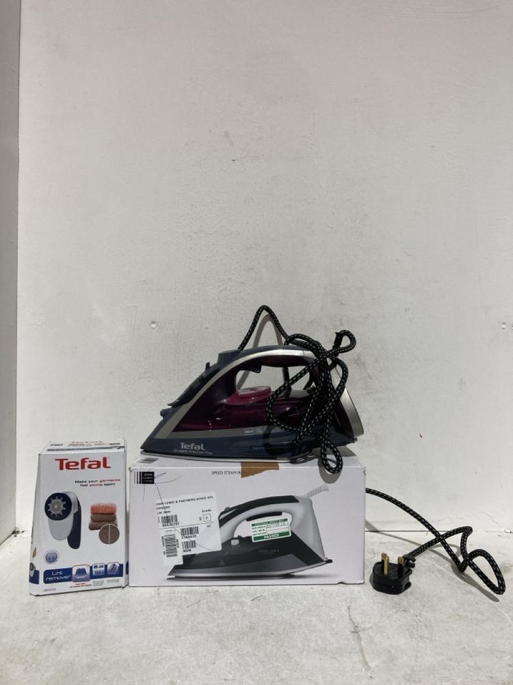 Lot 134  
            Birmingham SR107 - Parcel Delivery Only 

                
JOHN LEWIS & PARTNERS ELECTRICALS TO INCLUDE SPEED STEAM IRON