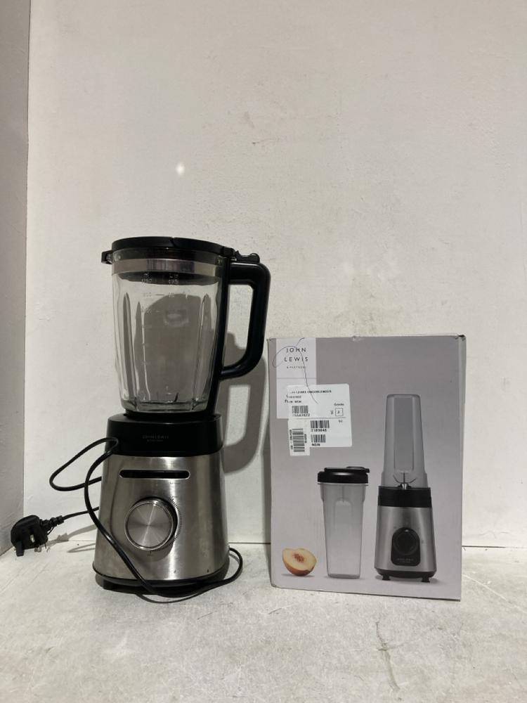 Lot 135  
            Birmingham SR107 - Parcel Delivery Only 

                
JOHN LEWIS & PARTNERS KITCHENWARE TO INCLUDE ON THE GO BLENDER 350W