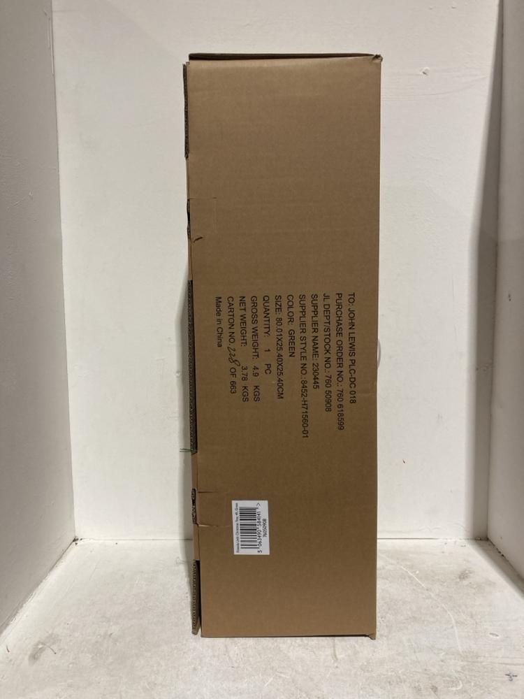 Lot 146  
            Birmingham SR107 - Parcel Delivery Only 

                
JOHN LEWIS & PARTNERS GREEN FIRE SIDE CHRISTMAS TREE 1.2M