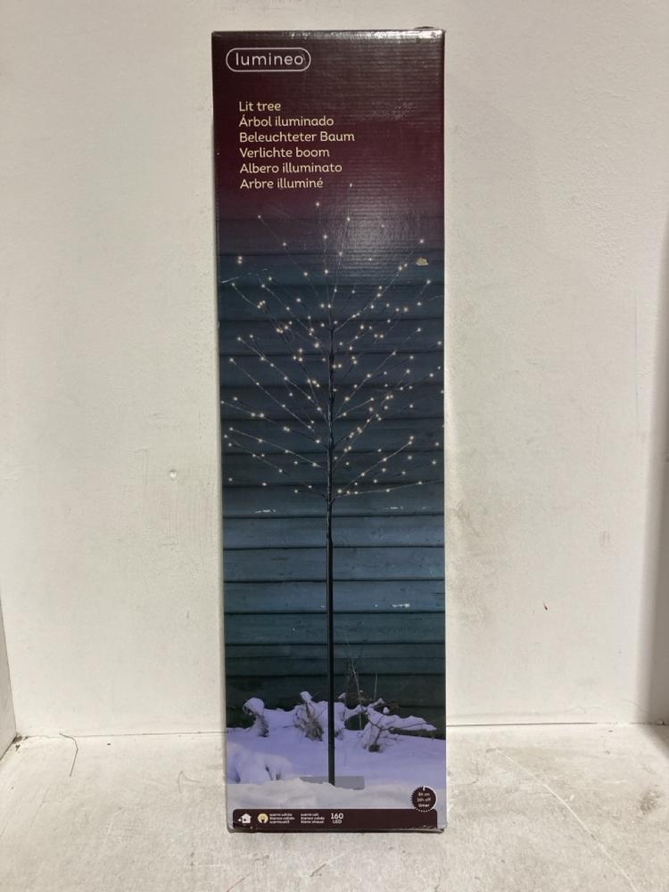 Lot 152  
            Birmingham SR107 - Parcel Delivery Only 

                
LUMINEO LIT TREE 1.8M OUTDOOR LED CHRISTMAS TREE