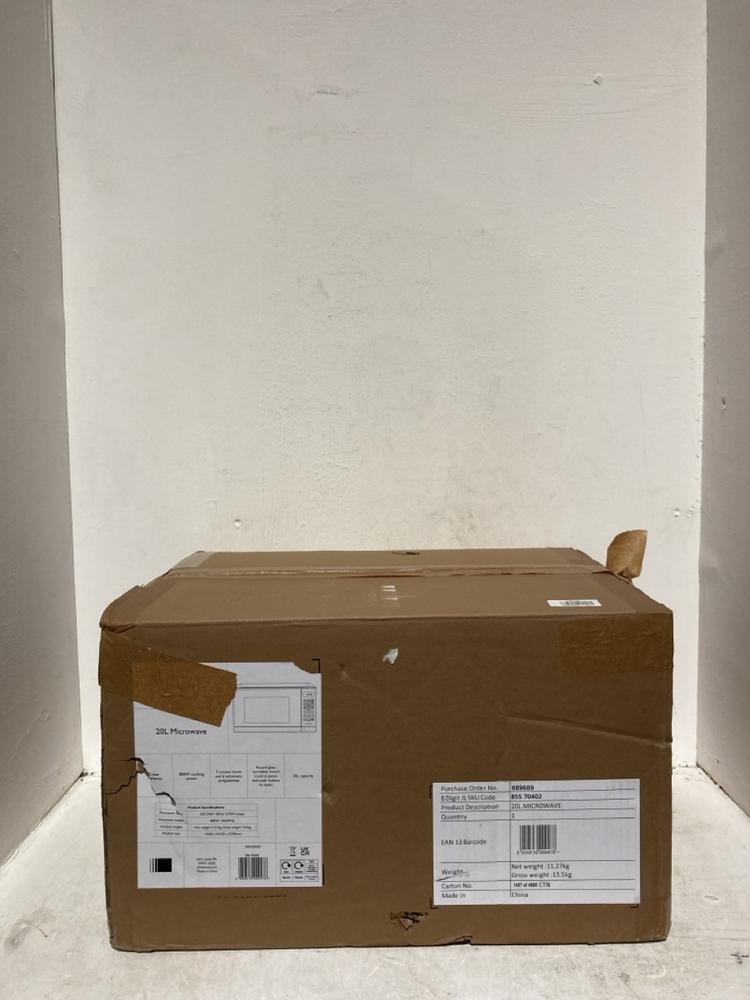 Lot 163  
            Birmingham SR107 - Parcel Delivery Only 

                
JOHN LEWIS & PARTNERS MICROWAVE OVEN 800W 20L