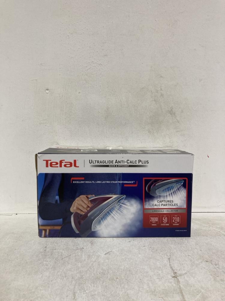 Lot 176  
            Birmingham SR107 - Parcel Delivery Only 

                
TEFAL ULTRAGLIDE STEAM IRON